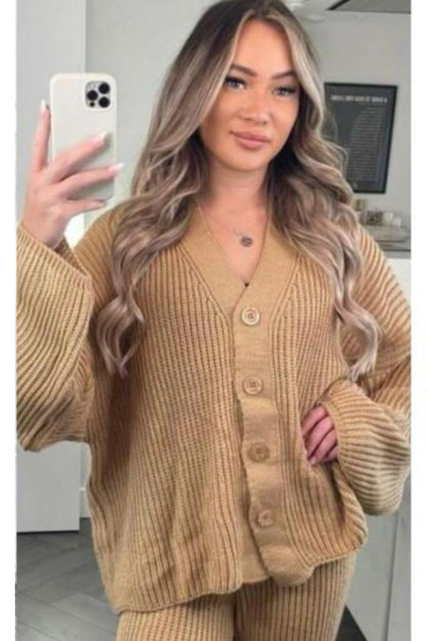 Ladies 4 Button Loungewear Set - Quality Two Piece Design