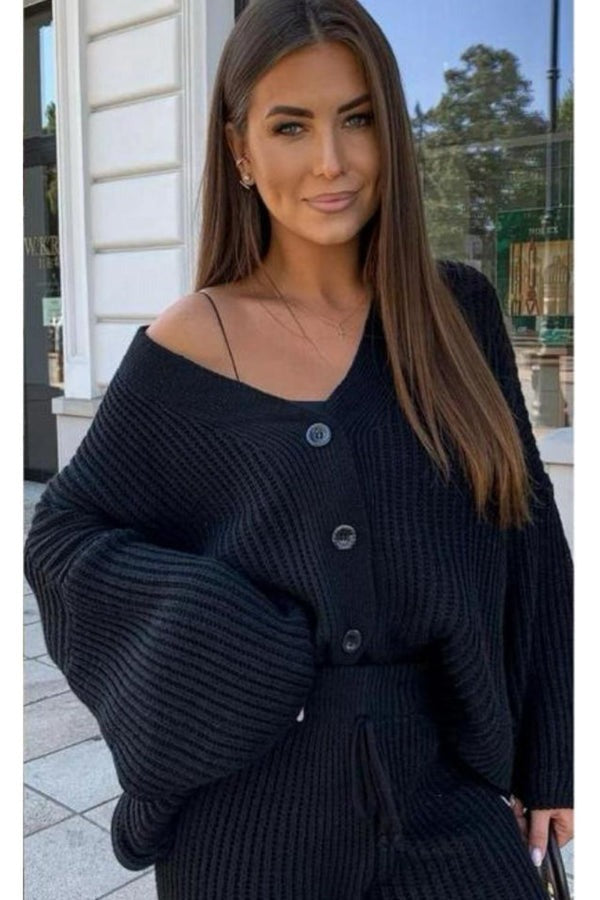 Ladies 4 Button Loungewear Set - Quality Two Piece Design