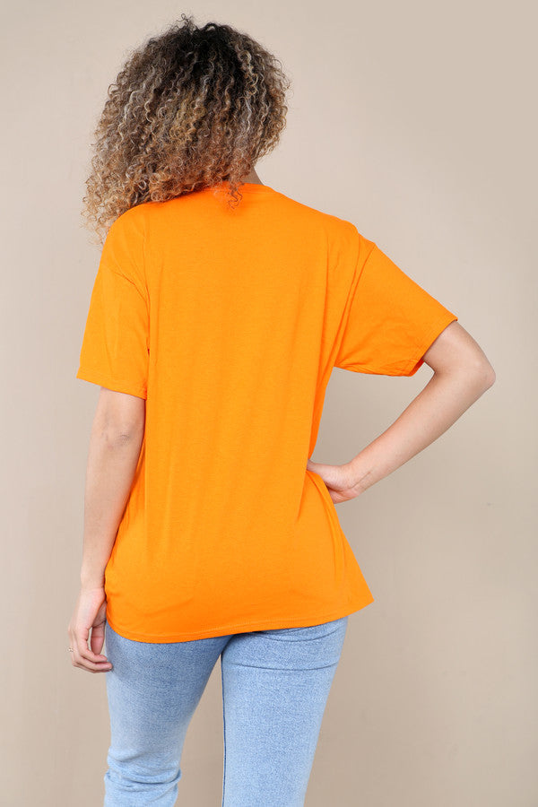 Ladies Oversized Cute Teddy Bear Slogan T-Shirt - Short Sleeve Printed Top