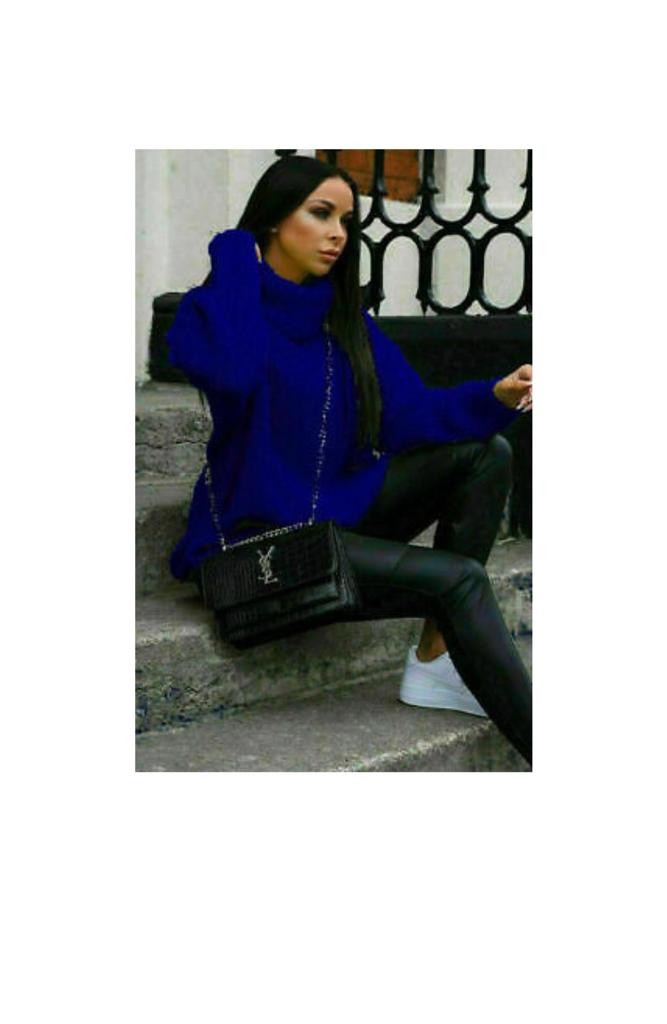 Ladies Polo Knitted Fluorescent Jumper - Bright & Stylish