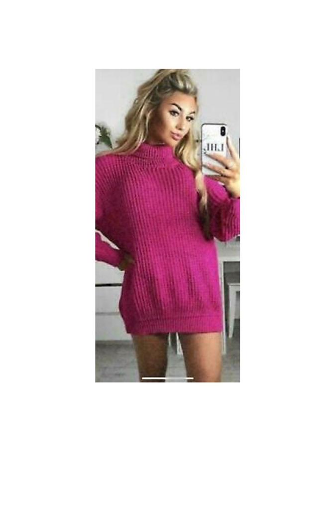 Ladies Polo Knitted Fluorescent Jumper - Bright & Stylish