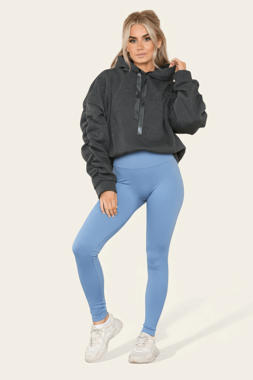 Baby Blue Leggings - Walking Pose