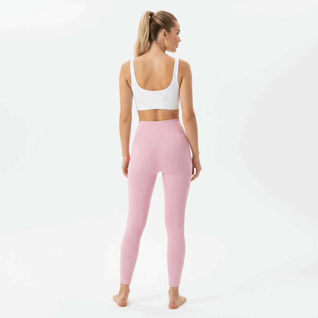 Baby Pink Leggings - Back View