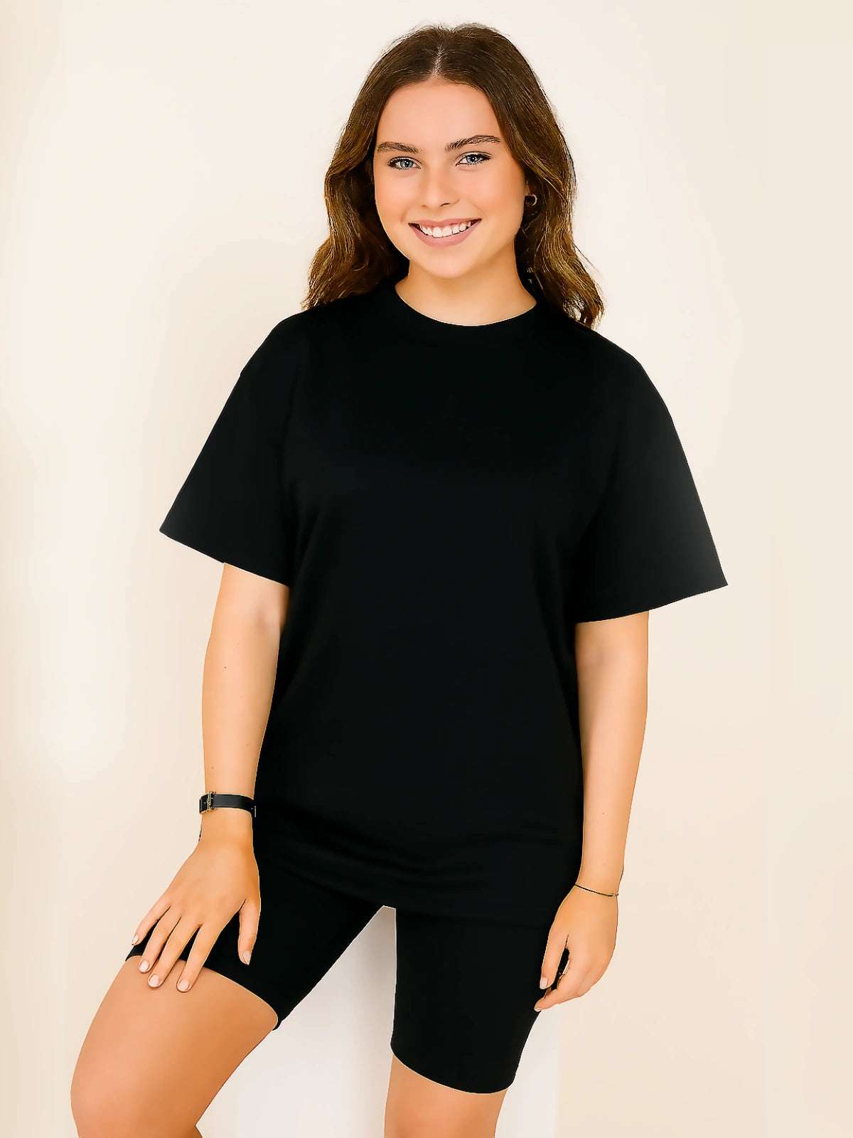 Ladies Side Split Cycling Shorts & Top Set - Activewear Two Piece