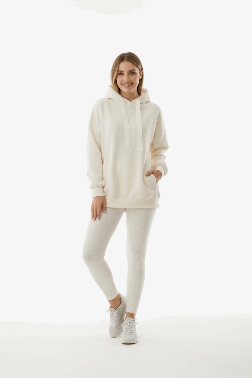 Cream Co-ord on Model