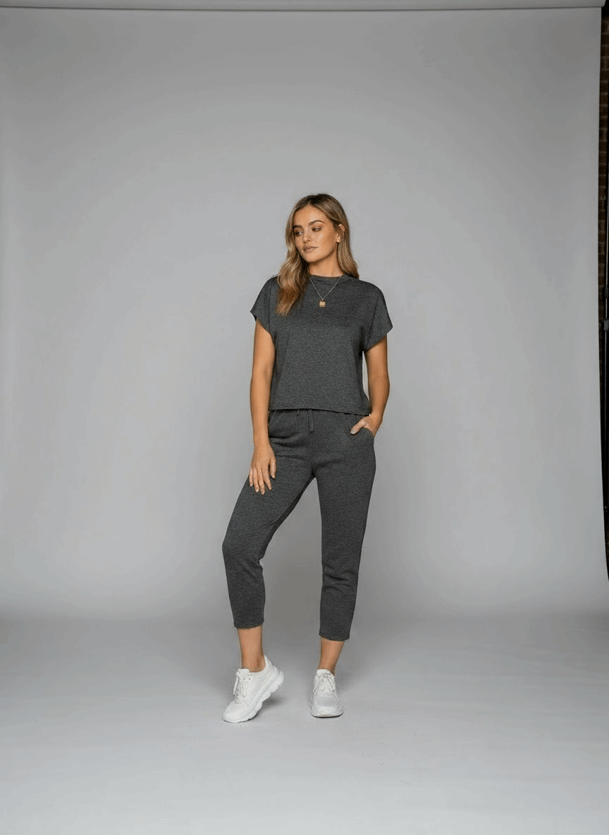 Grey loungewear - styled